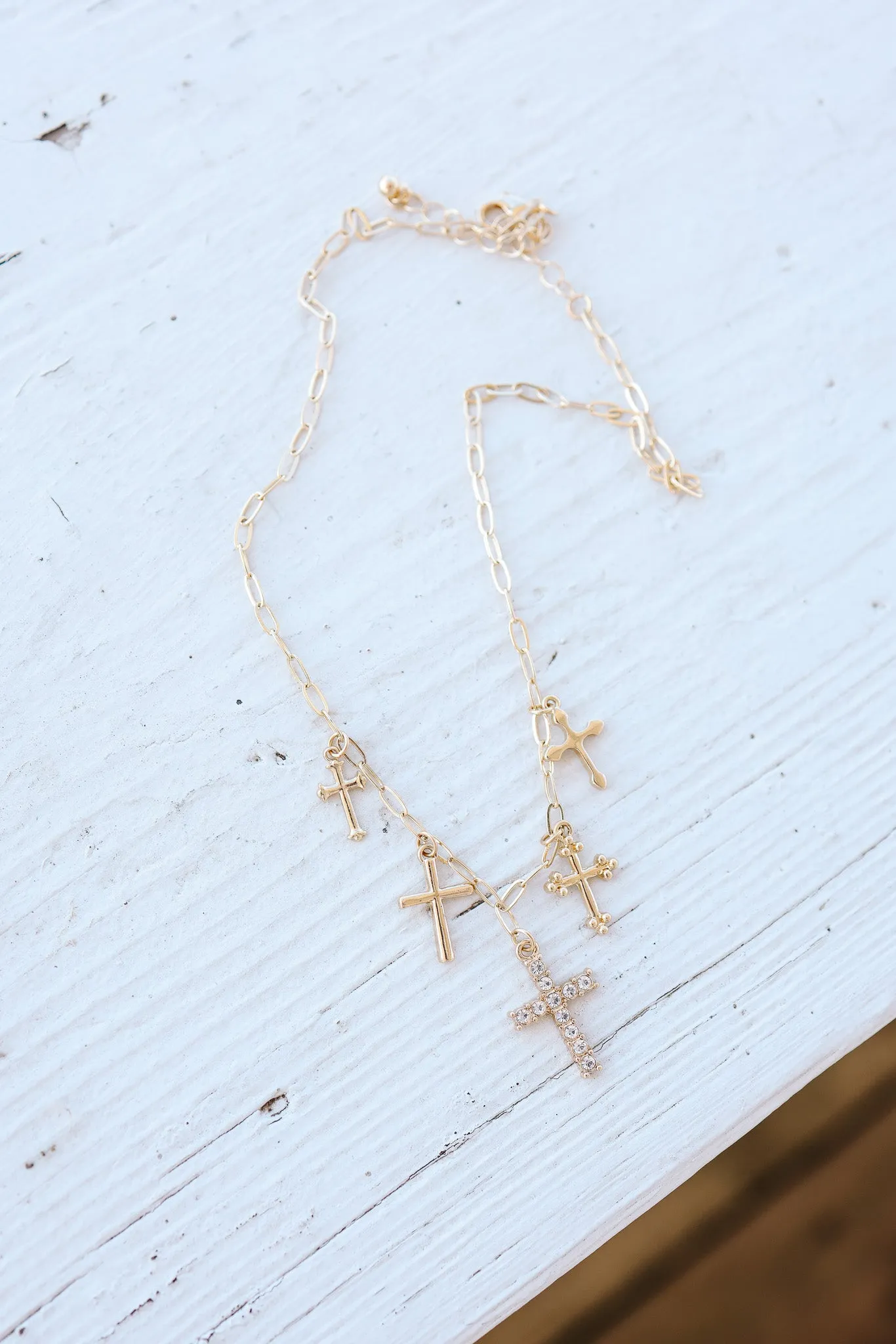 Cross Variation Charm Necklace
