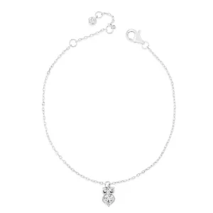 Crystal Owl Children Sterling Silver Bracelet