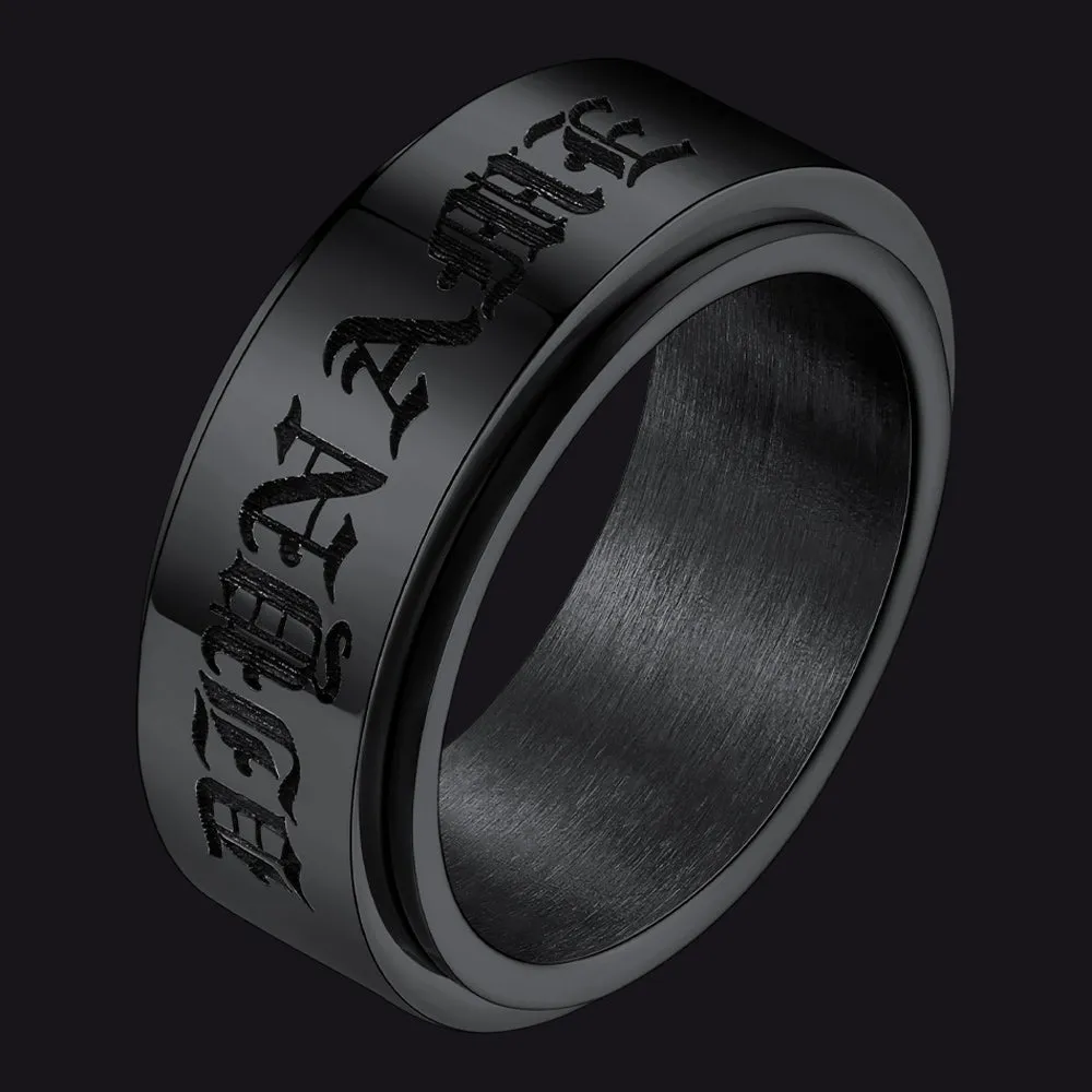 Custom Fidget Spinner Anxiety Rings for Men Women, 9mm/15mm