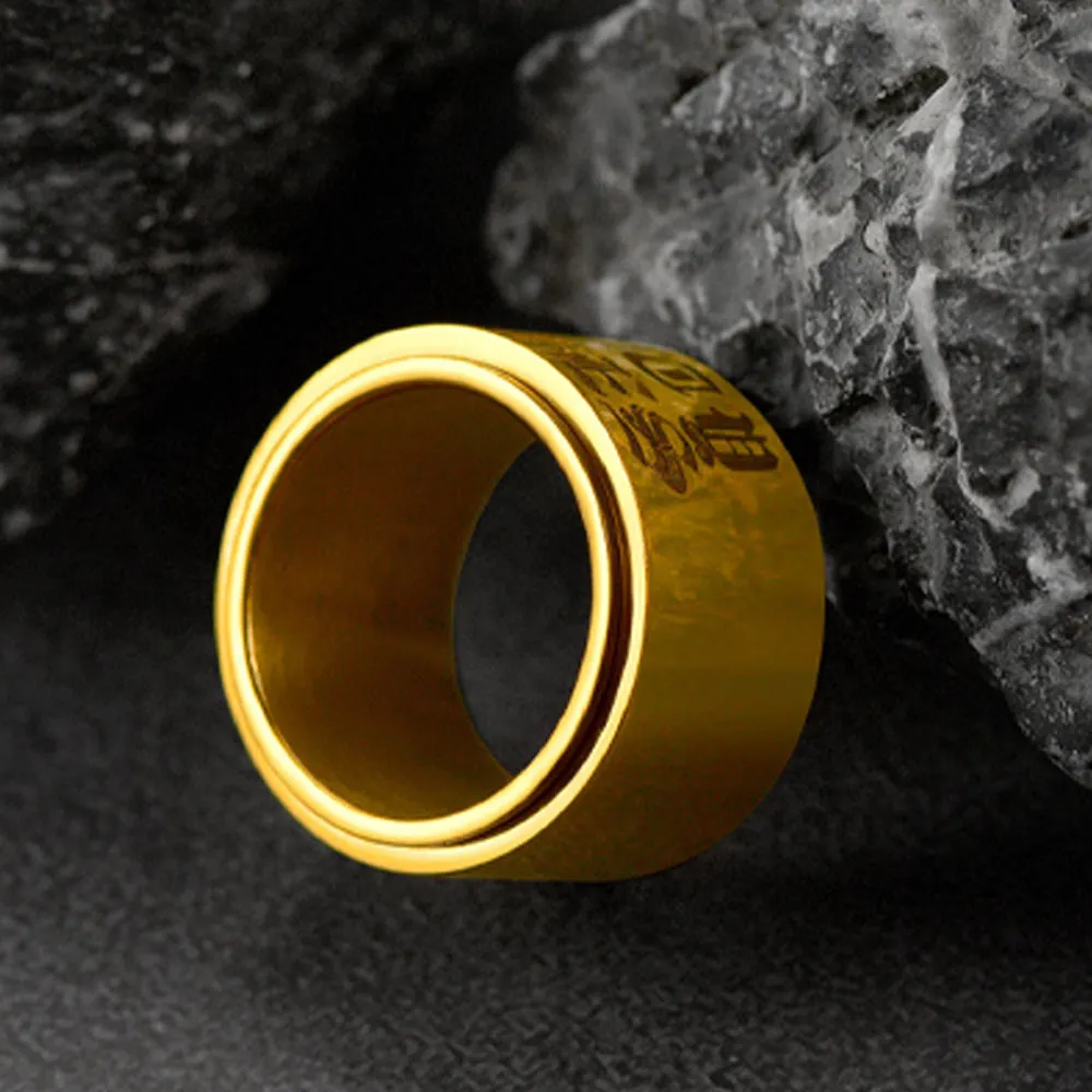 Custom Fidget Spinner Anxiety Rings for Men Women, 9mm/15mm