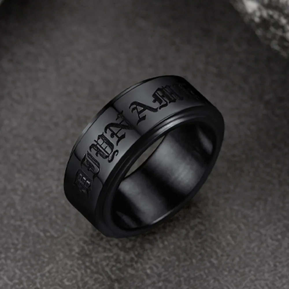 Custom Fidget Spinner Anxiety Rings for Men Women, 9mm/15mm