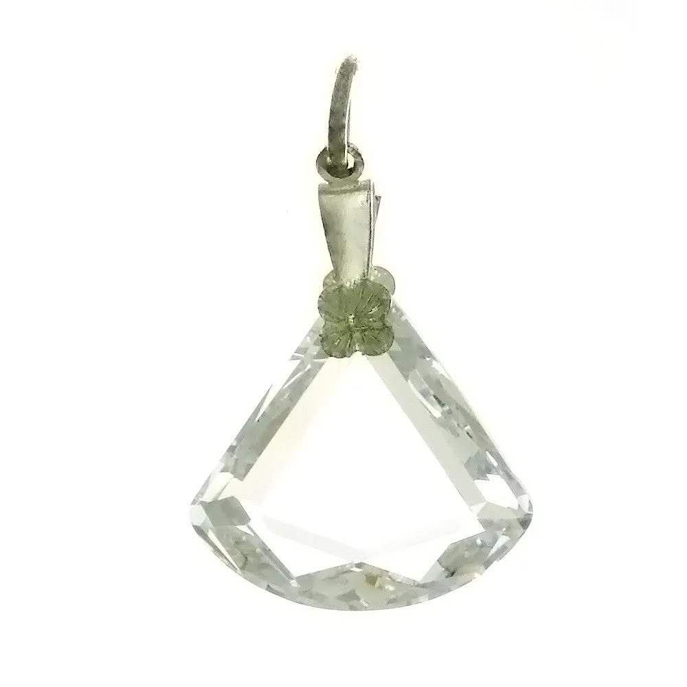 CZ Fan Clear 18 mm Pendant