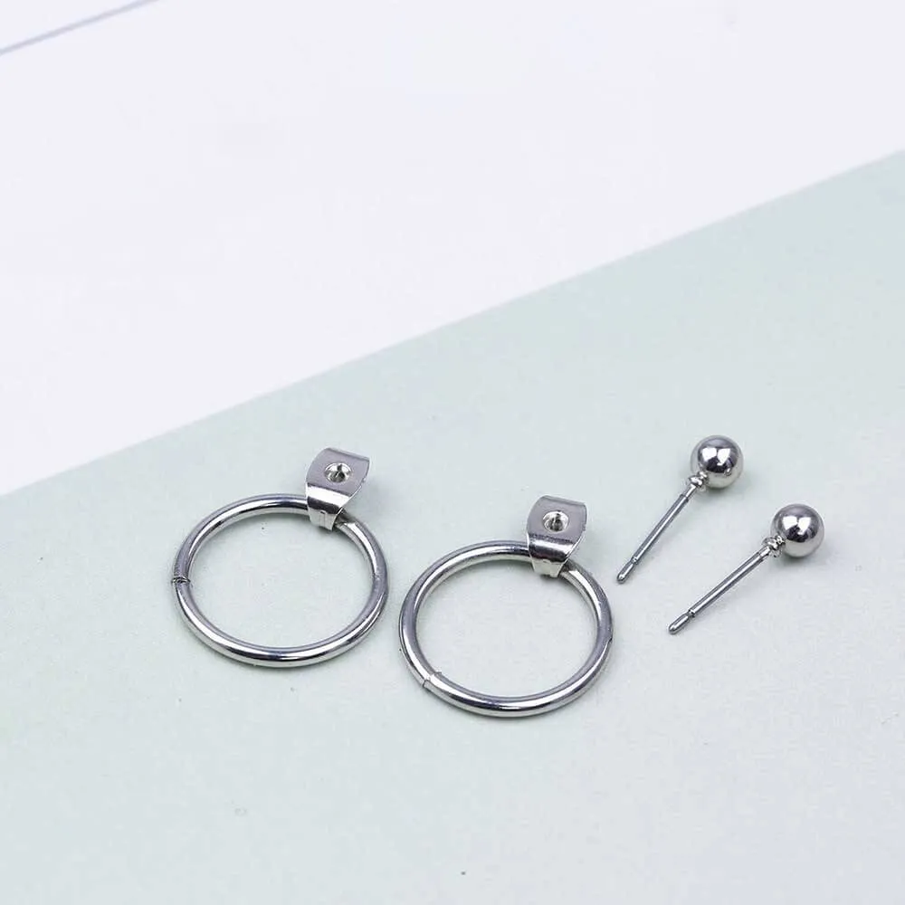 Dainty Ball Hoop Earrings