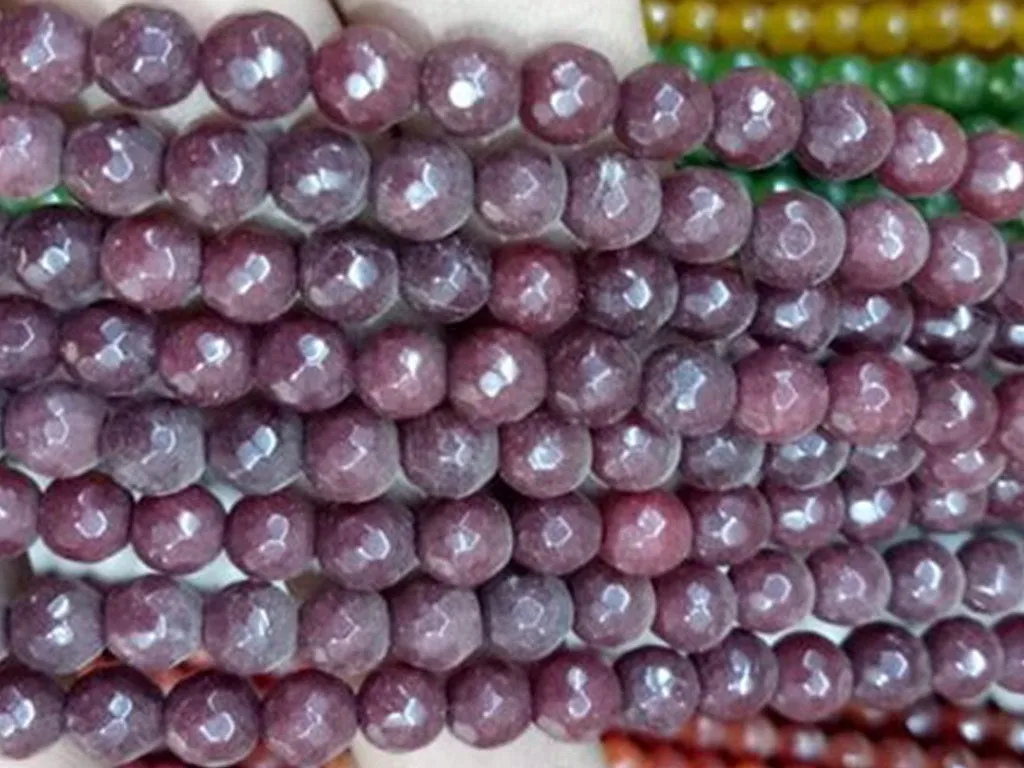 Dark Purple Circular Agate Stones
