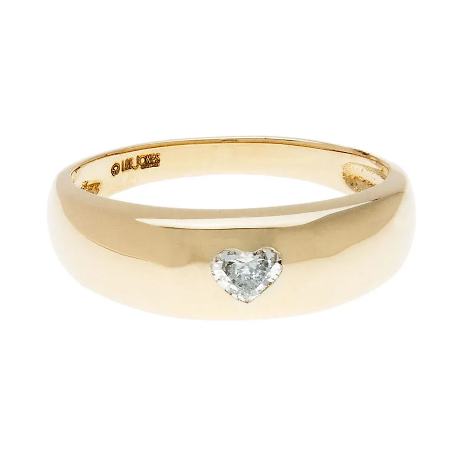 Diamond Heart Connected Ring