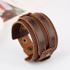 Edwardian Wrist Bands - Steampunk Leather Bracelet by The Nevermore