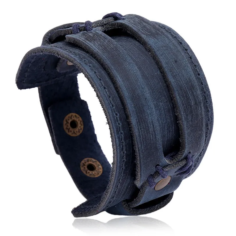 Edwardian Wrist Bands - Steampunk Leather Bracelet by The Nevermore