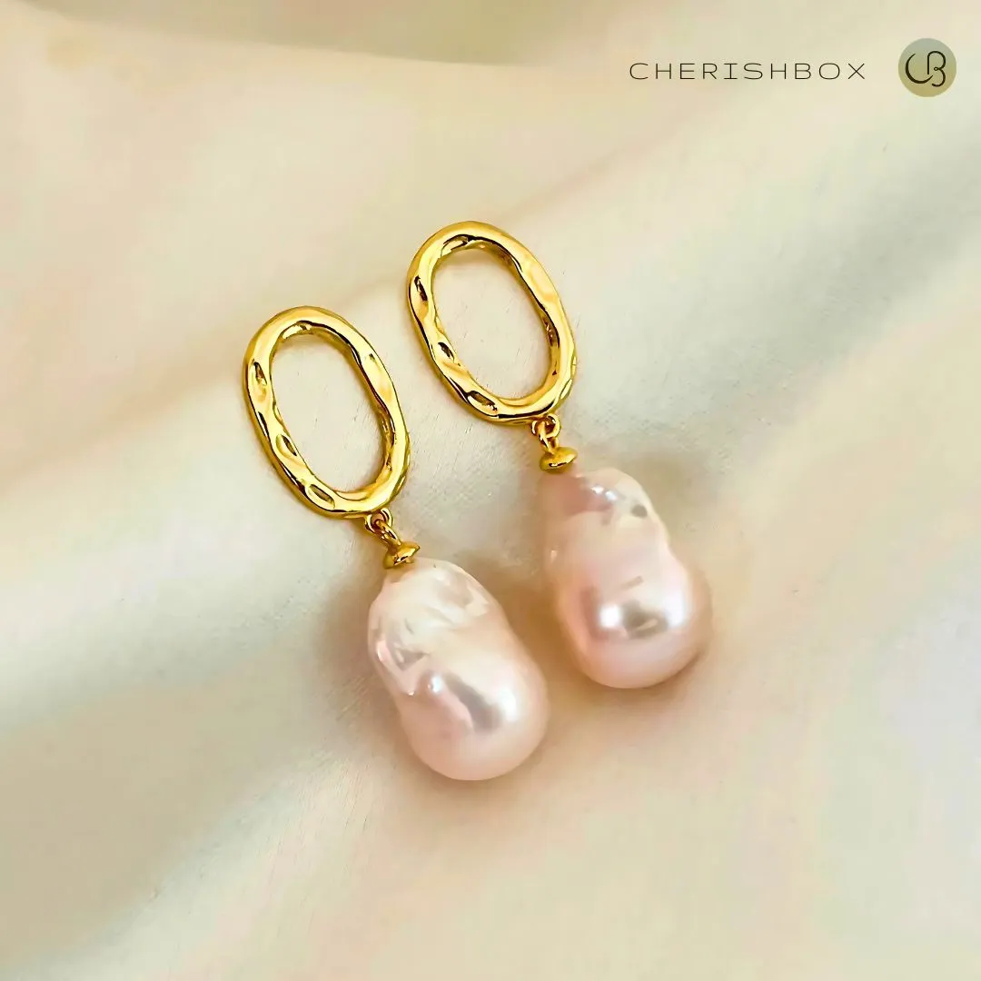 Elegant Baroque Pearl Earrings