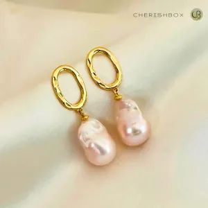 Elegant Baroque Pearl Earrings