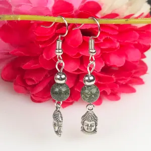 Elegant Green Jasper Earrings