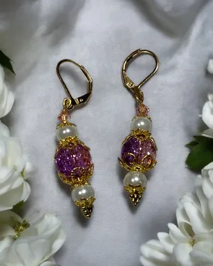 Elegant Purple Earrings