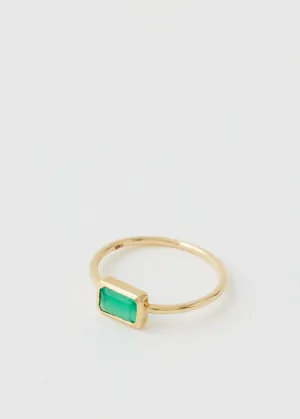 Emerald Cut Bezel Ring V.I