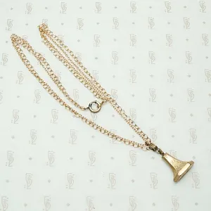 Engraved Fob Seal on Gold Filled Chains