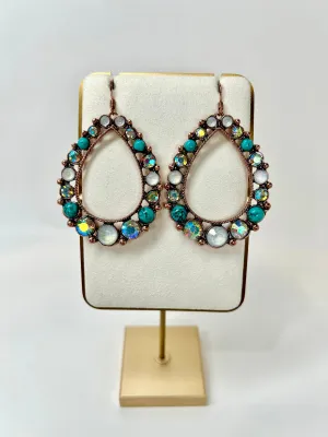 Fernanda - Teardrop Gem Earrings