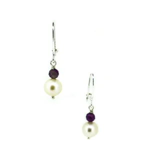 Festival Pearl Amethyst Earrings