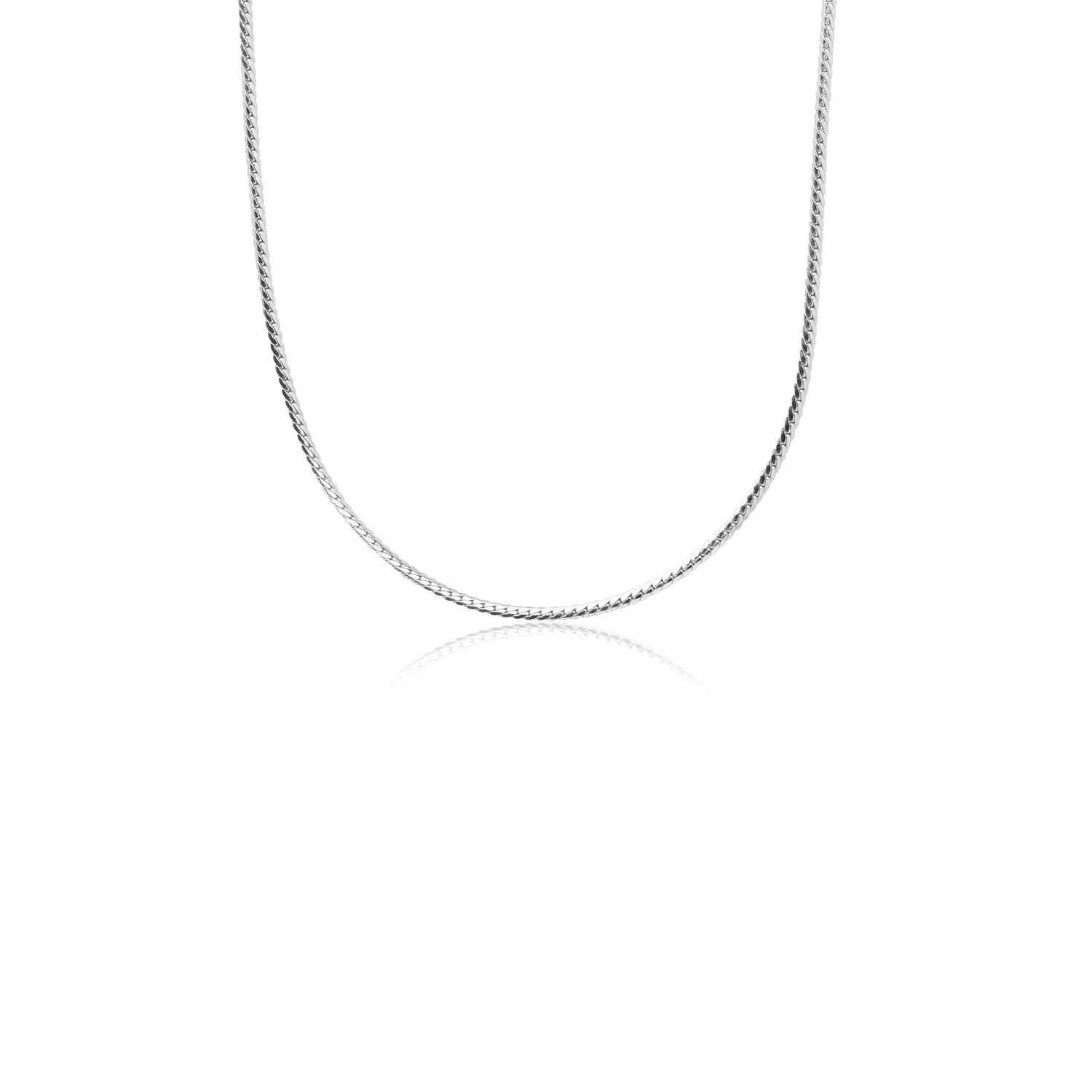 Fine Snake Chain Necklace (Silver)