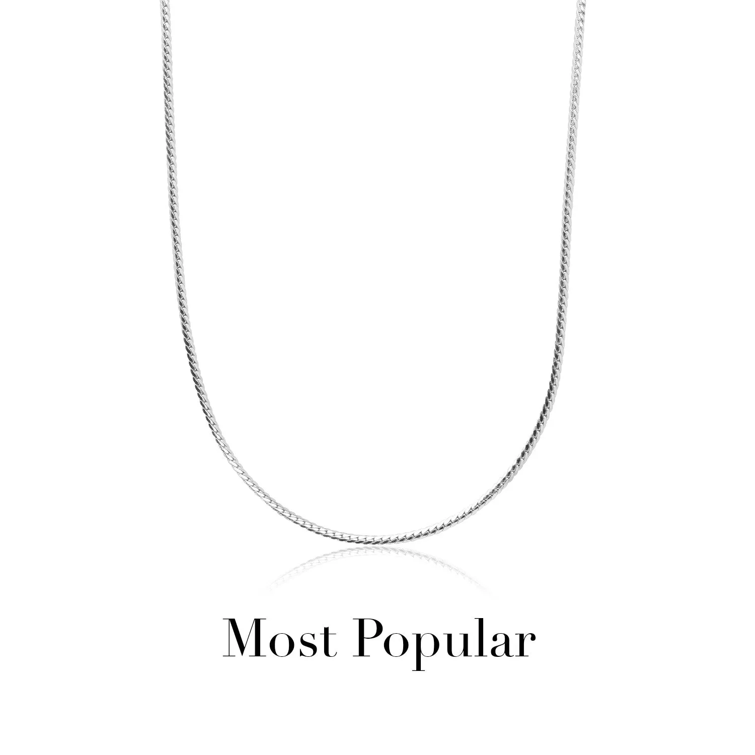 Fine Snake Chain Necklace (Silver)