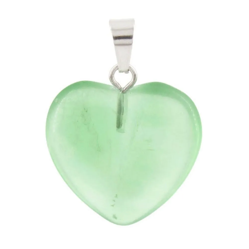 Fluorite Mini Heart Pendant