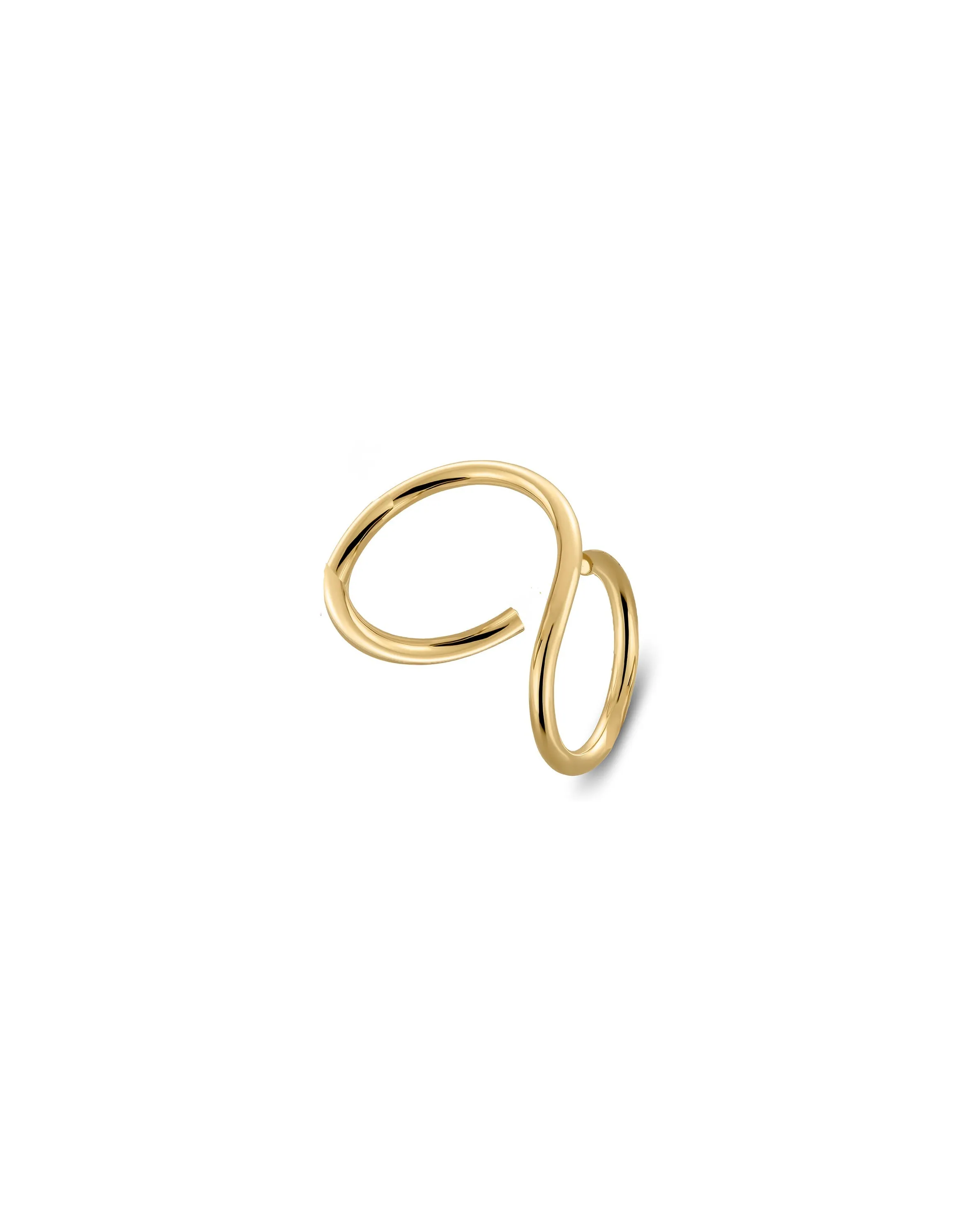 GOLD CURL RING