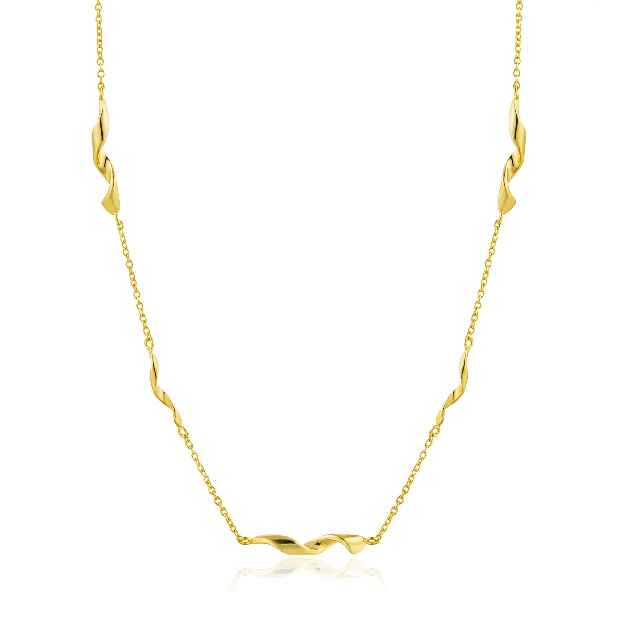 Gold Helix Necklace