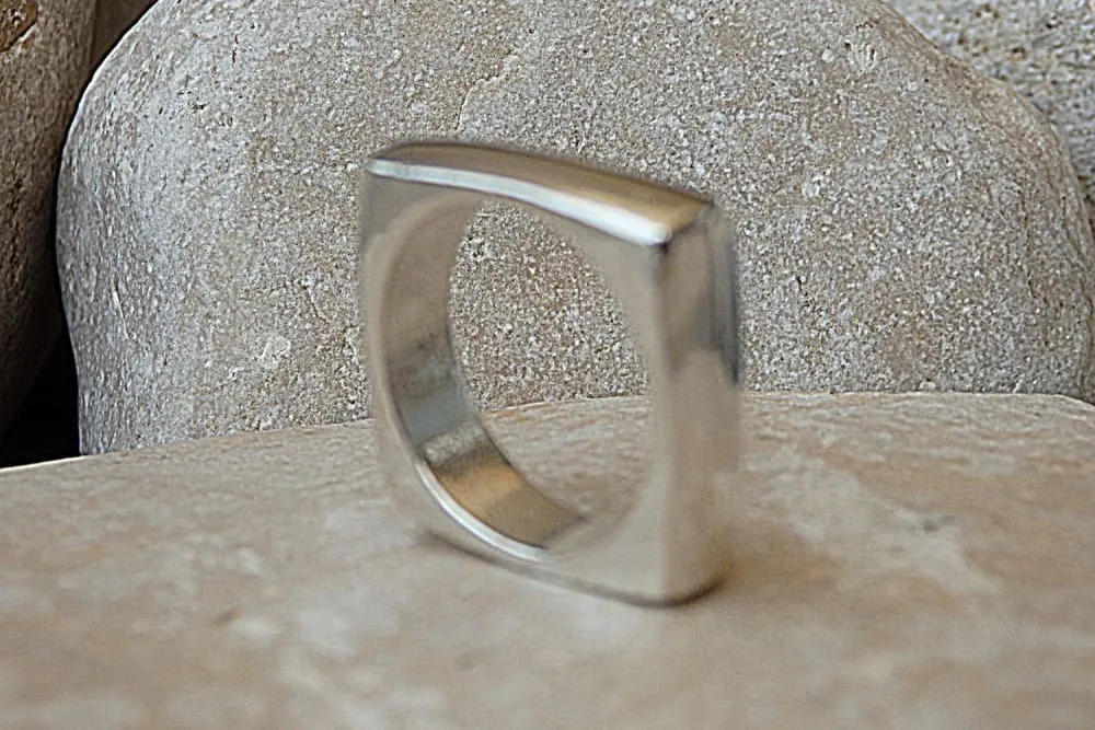 Gold Square Ring