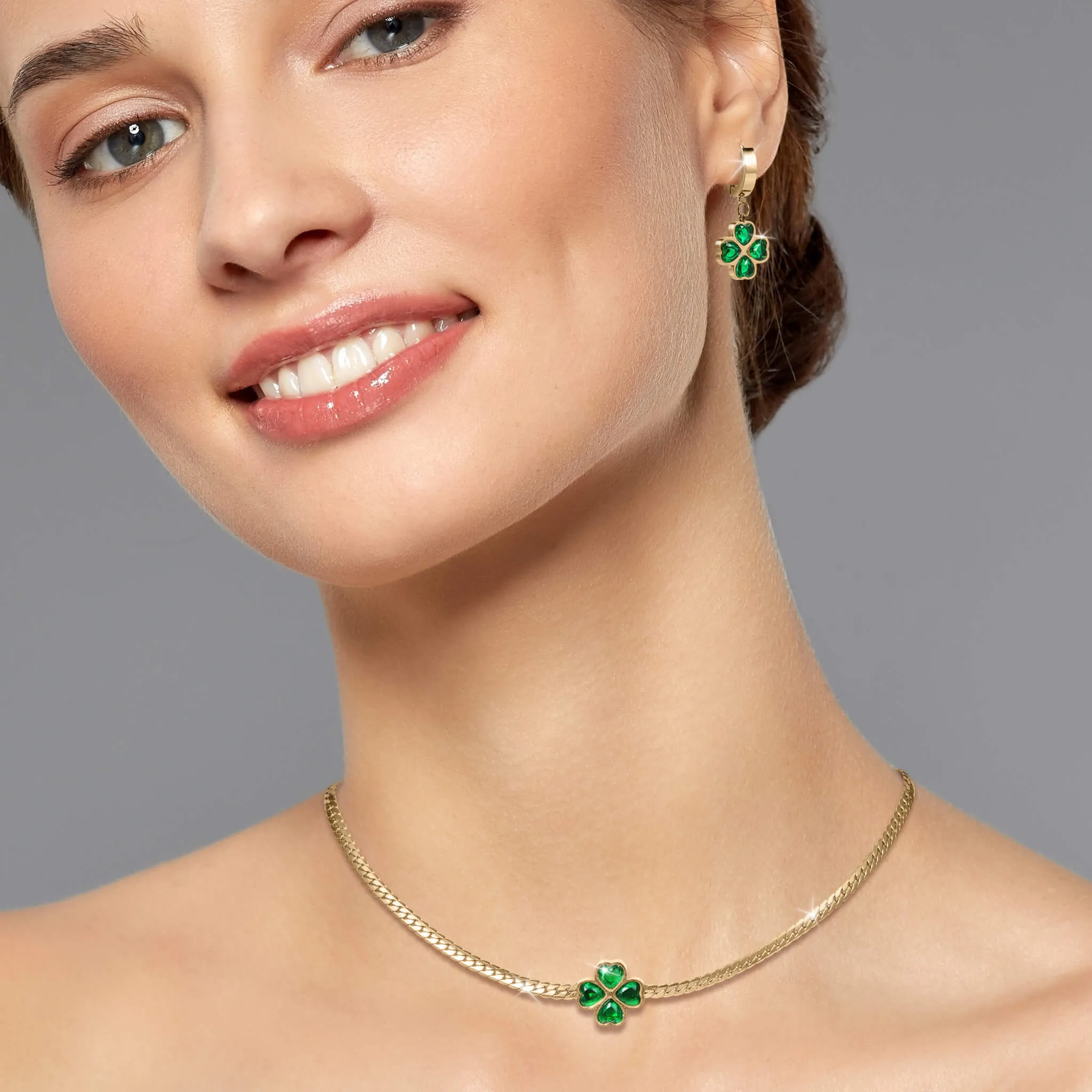 Golden Clover Necklace