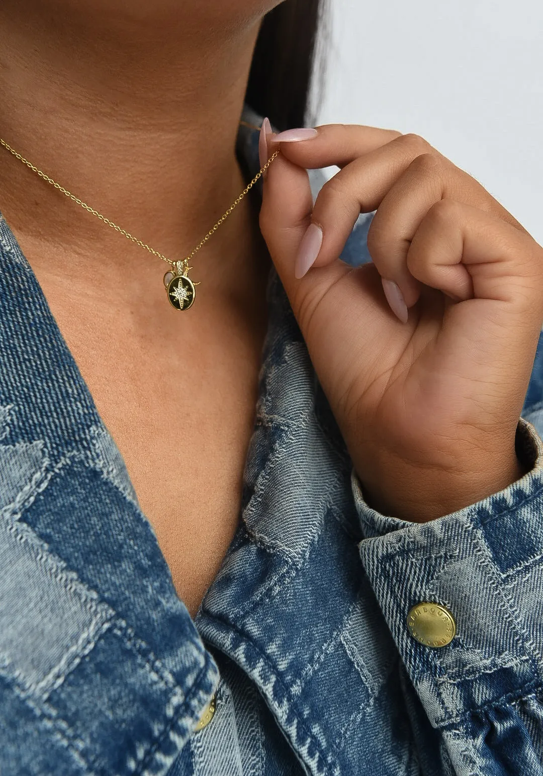 Golden Cz Astral Necklace