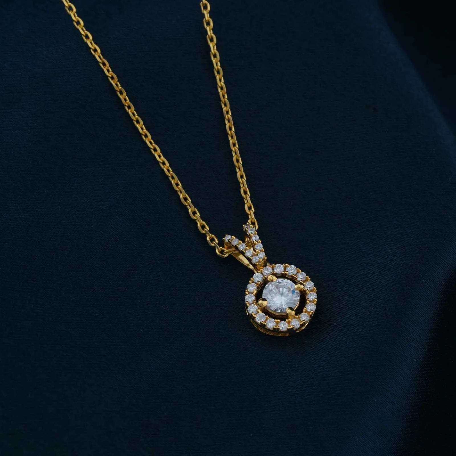 Golden Graceful Compass Pendant