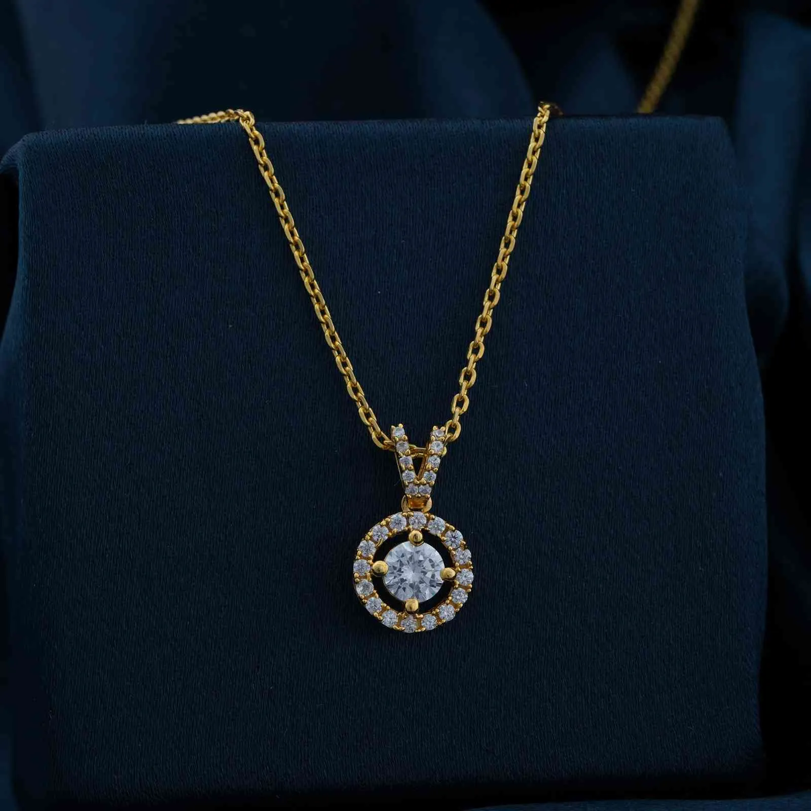 Golden Graceful Compass Pendant