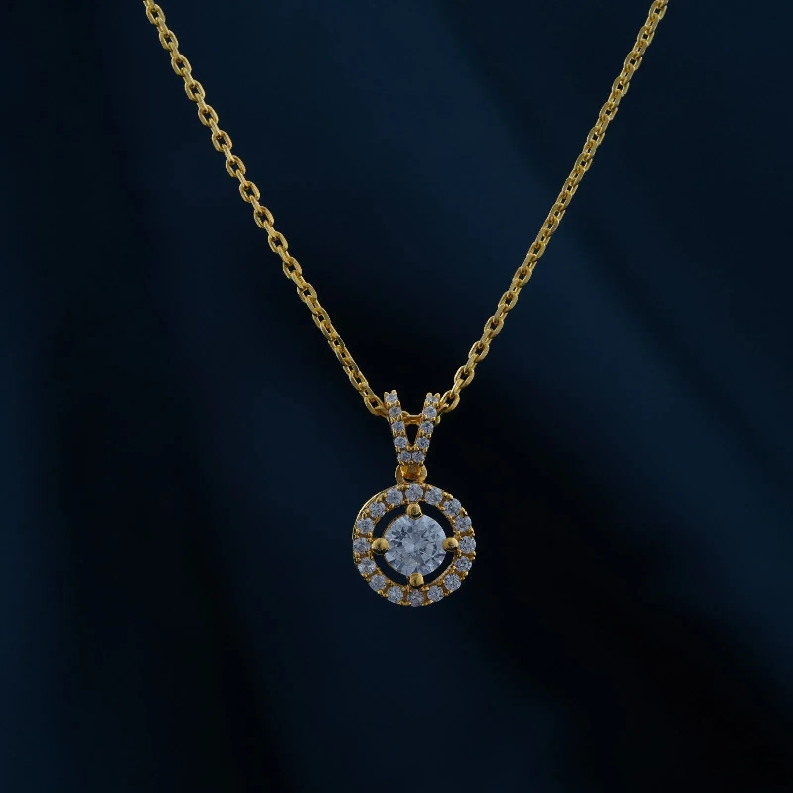 Golden Graceful Compass Pendant