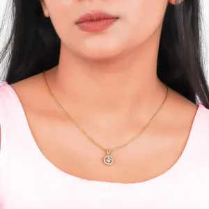 Golden Graceful Compass Pendant