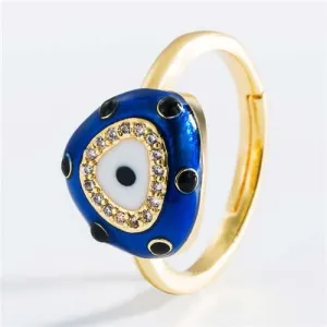 Golden Orb Eye: Classic Copper Ring