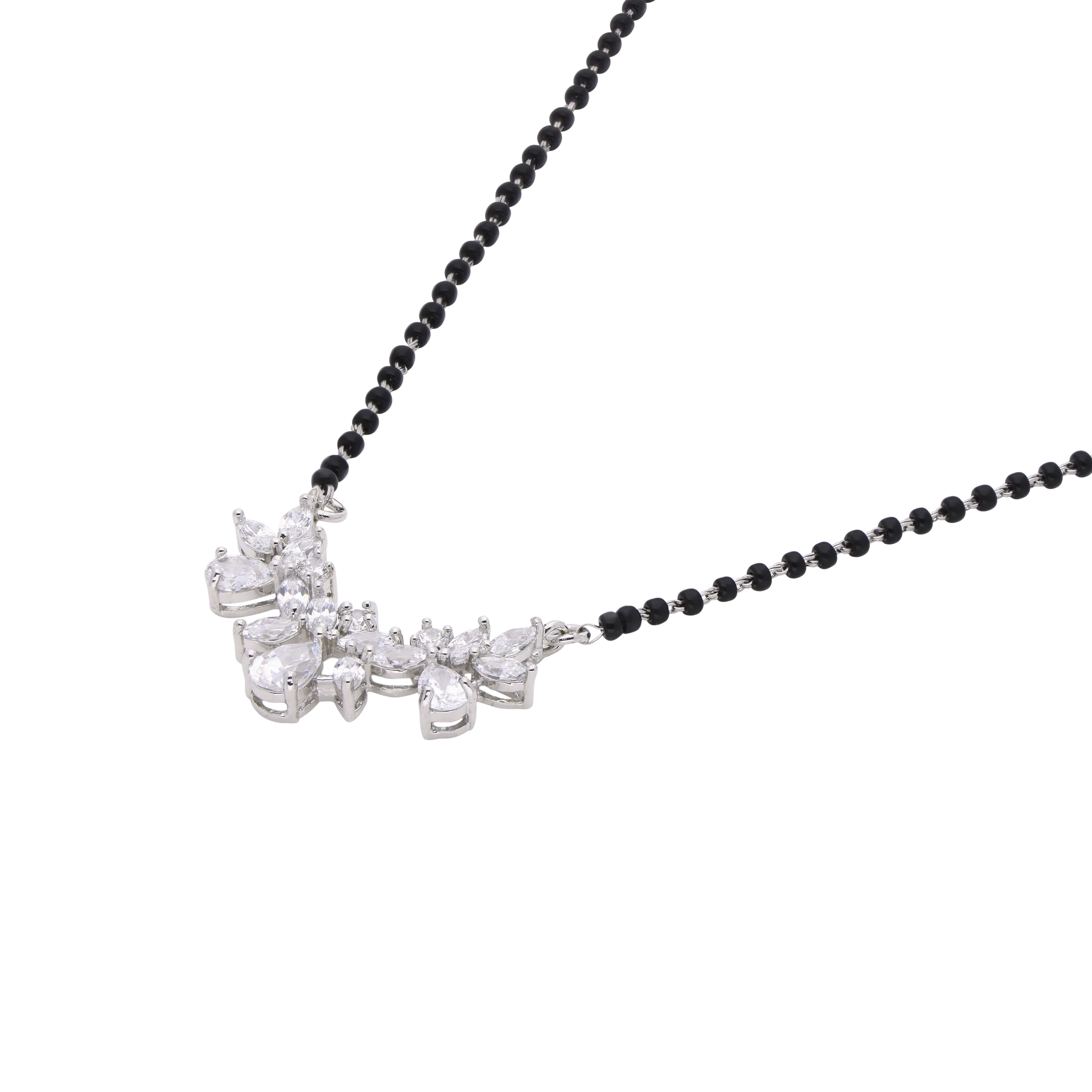 Graceful Floral Mangalsutra Necklace – Modern Elegance | SKU: 0021327711