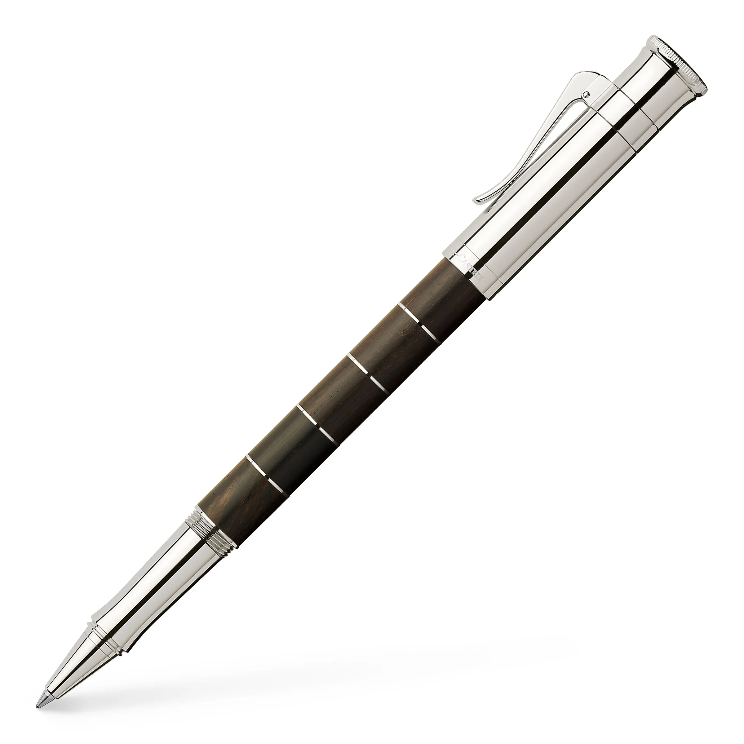 Graf von Faber-Castell Classic Anello Grenadilla Rollerball Pen with Platinum-Plated Trim