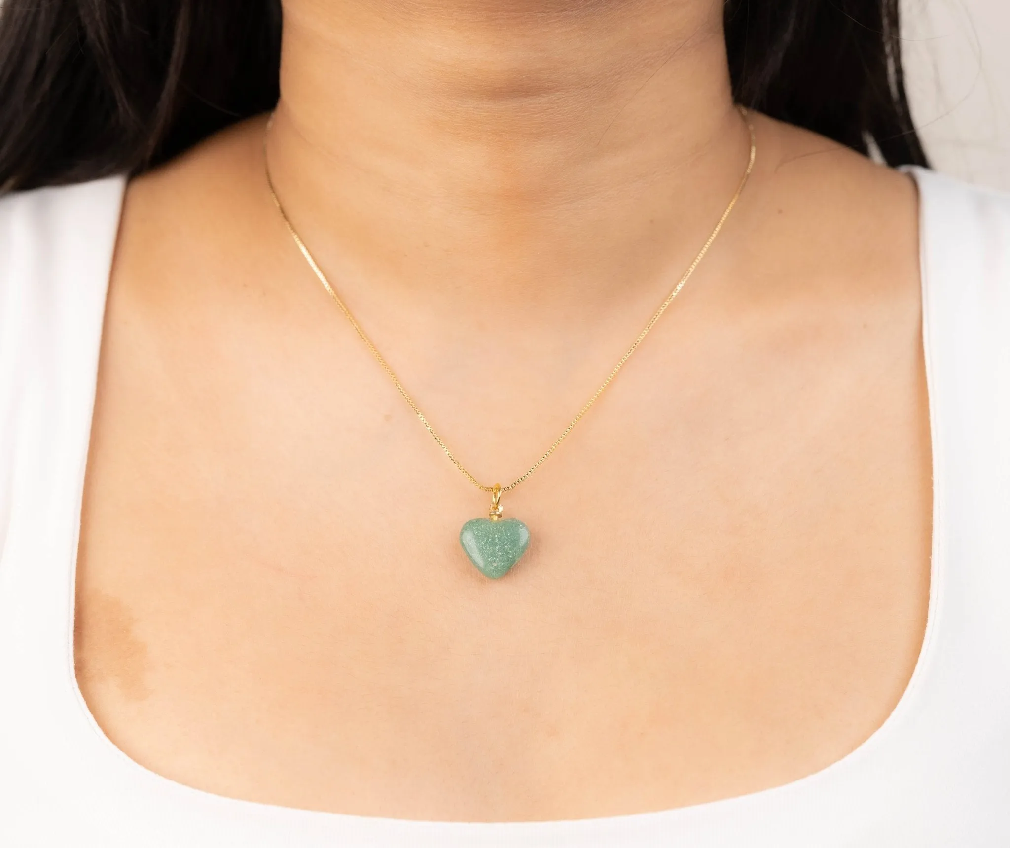 Green Aventurine Heart Pendant