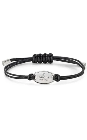 Gucci Trademark Cord Bracelet with Tag YBA79719400100U