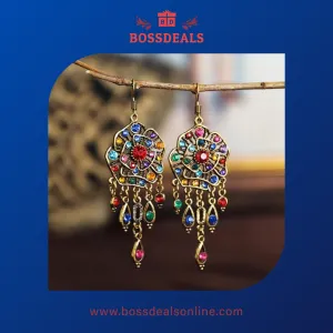 Gypsy Retro bohemian Flower Earrings