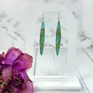 Iron Maiden (turquoise) Earrings
