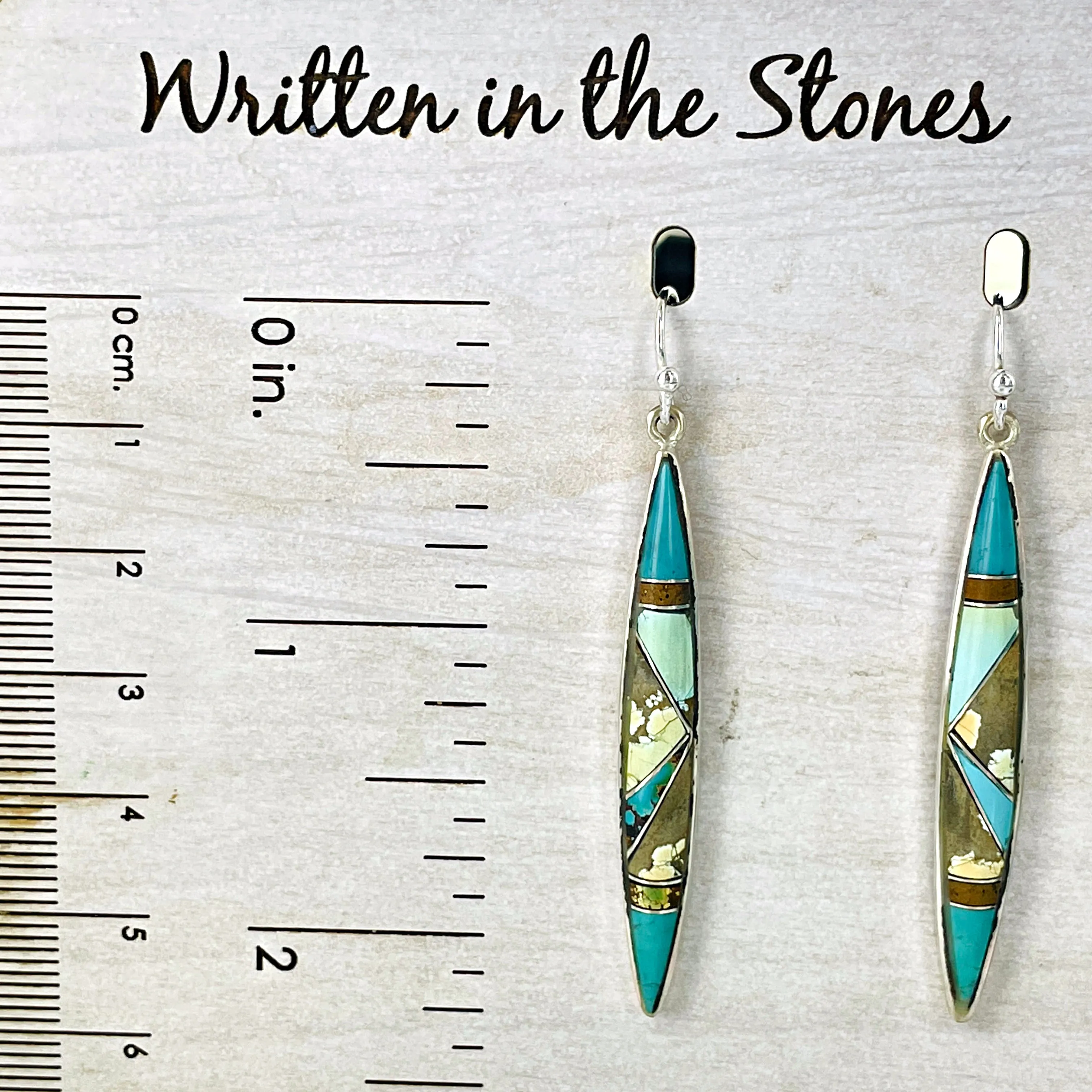 Iron Maiden (turquoise) Earrings