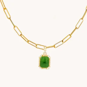 Jade Timeless Pendant With Chain W.