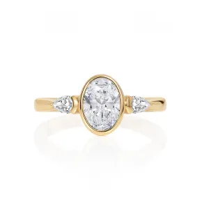 Khadra Oval Diamond Ring