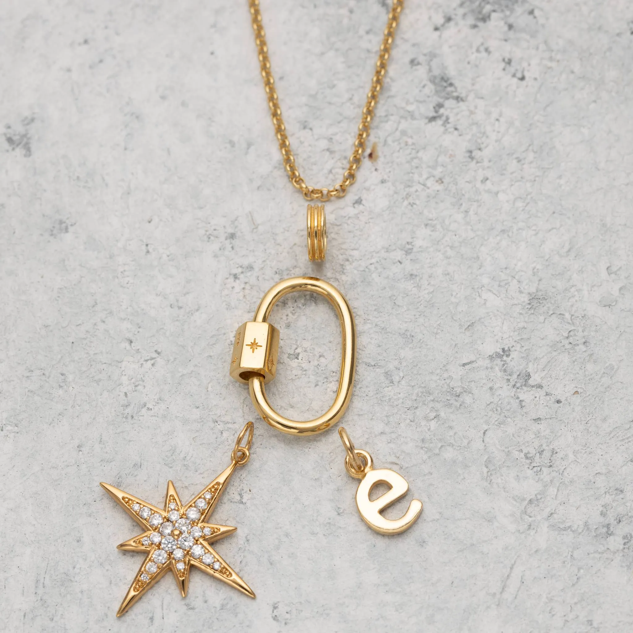 Large Sparkling Starburst Charm