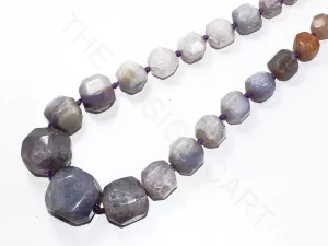 Light Purple White Uncut Agate Stones