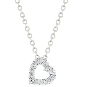 LOVCIA Cubic Zirconia Heart Shape Sparkling Pendant