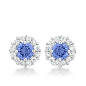LOVCIA Elegant Light Purple Bella Bridal Earrings