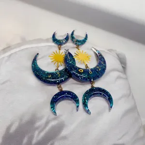 Lunar Black Bohemian Earrings