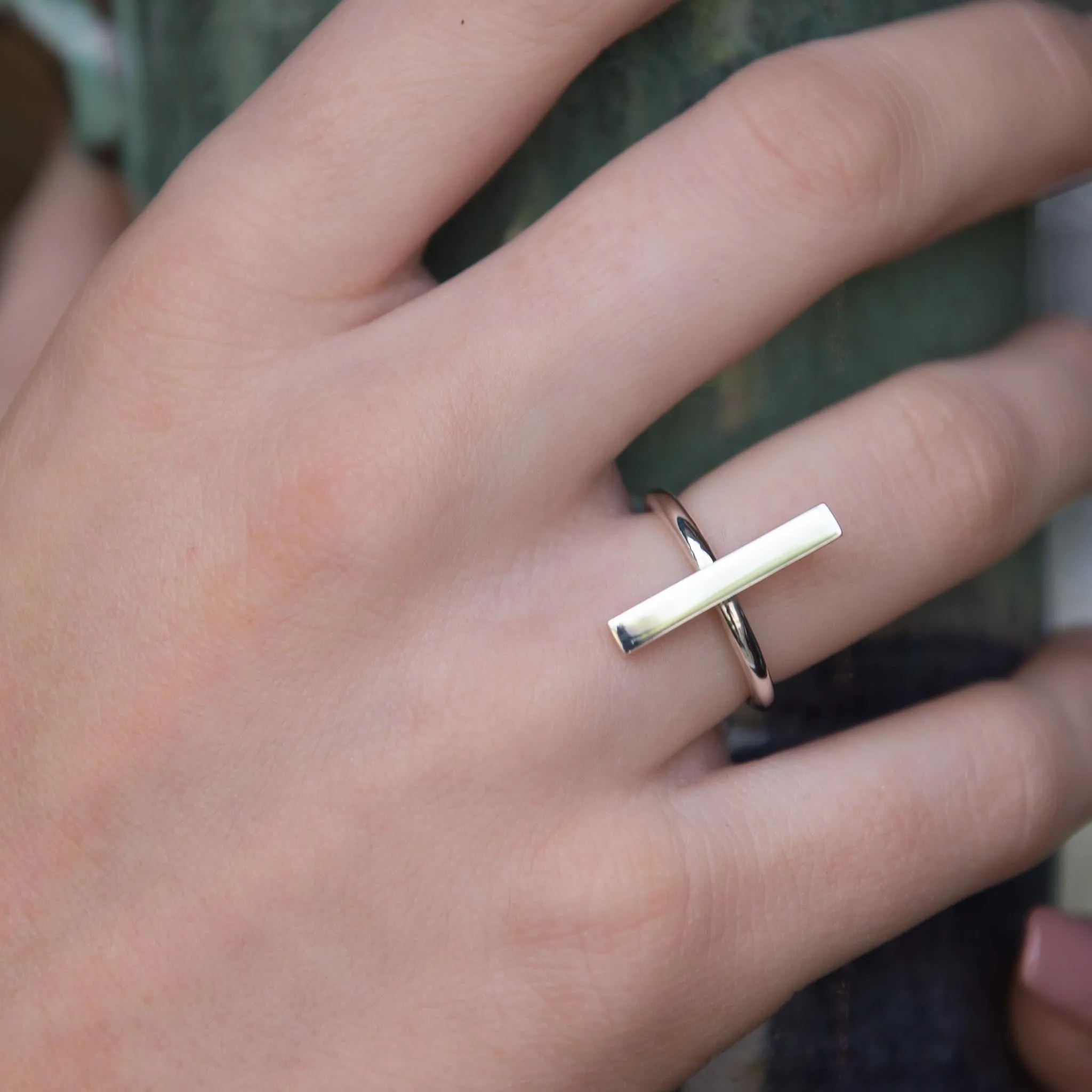 Lunar Deco Bar Ring