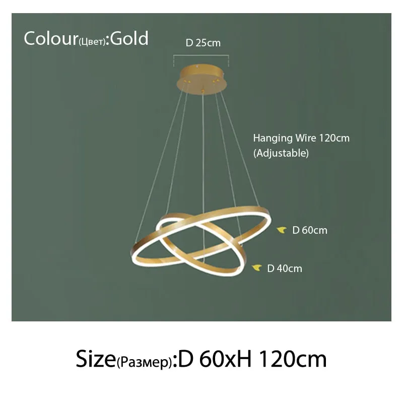 Luxury Multi-Rings Chandelier