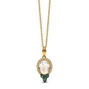 Mark Henry 18k Yellow Gold Moonstone, Alexandrite, and Diamond Necklace