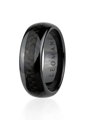 Matte Black Ring in Ceramic